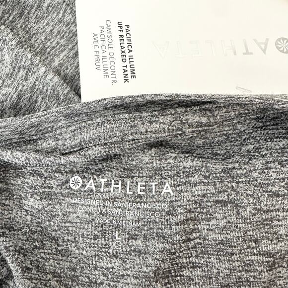 NWT Athleta Pacifica Illume UPF Relaxed Tank | Gray | S L - Picture 8 of 10